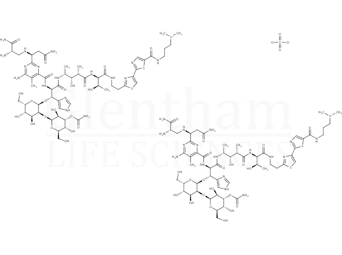 Structure for Bleomycin sulfate  (9041-93-4)