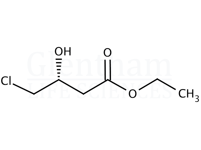 Structure for  Ethyl (R)-(+)-4-chloro-3-hydroxybutyrate  (90866-33-4)