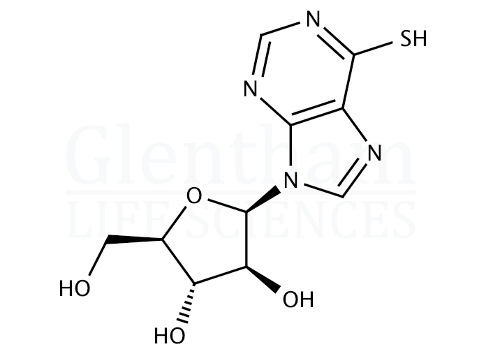 Structure for 6-Mercapto-9-(b-D-arabinofuranosyl)purine