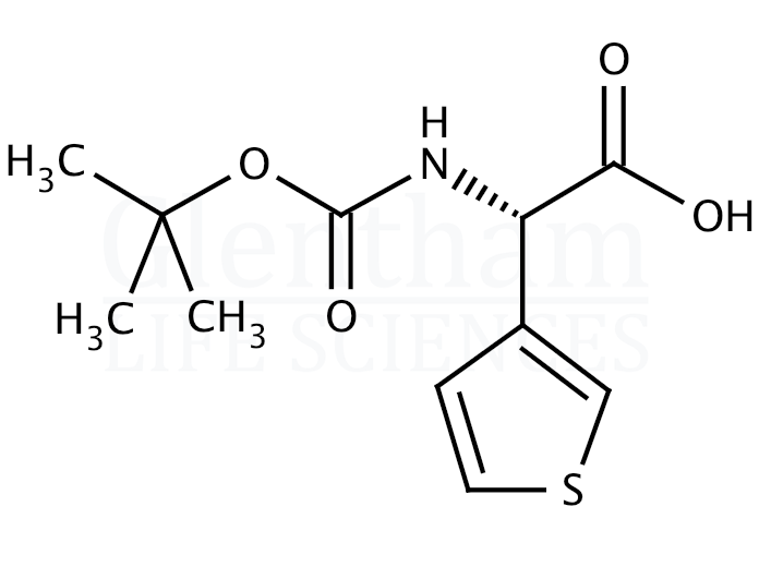 Structure for Boc-(S)-3-thienylglycine   (910309-12-5)