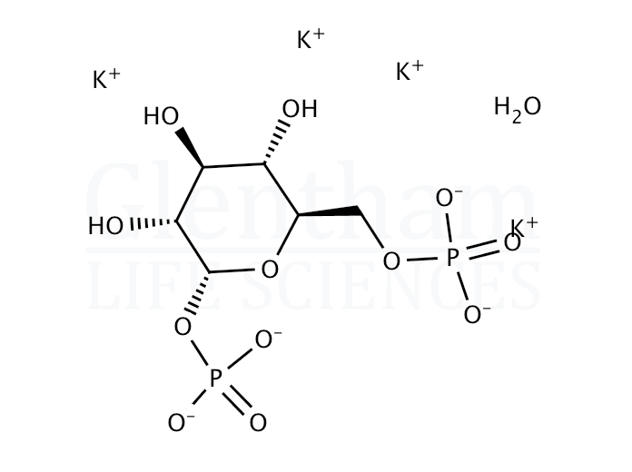 Structure for alpha-D-Glucose 1,6-bisphosphate potassium salt hydrate