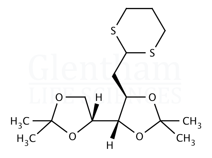 2-Deoxy-3,4:5,6-di-O-isopropylidene-D-arabino-hexose Propylene Dithioacetal Structure