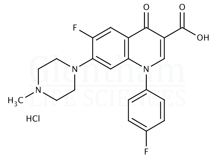 Structure for Difloxacin hydrochloride (91296-86-5)
