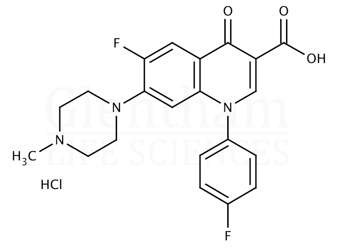 Structure for Difloxacin hydrochloride