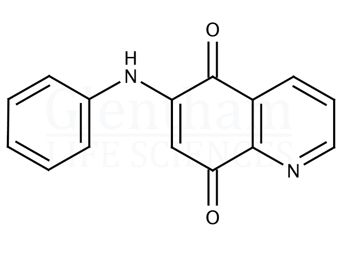 Structure for  6-Anilinoquinoline-5,8-quinone  (91300-60-6)