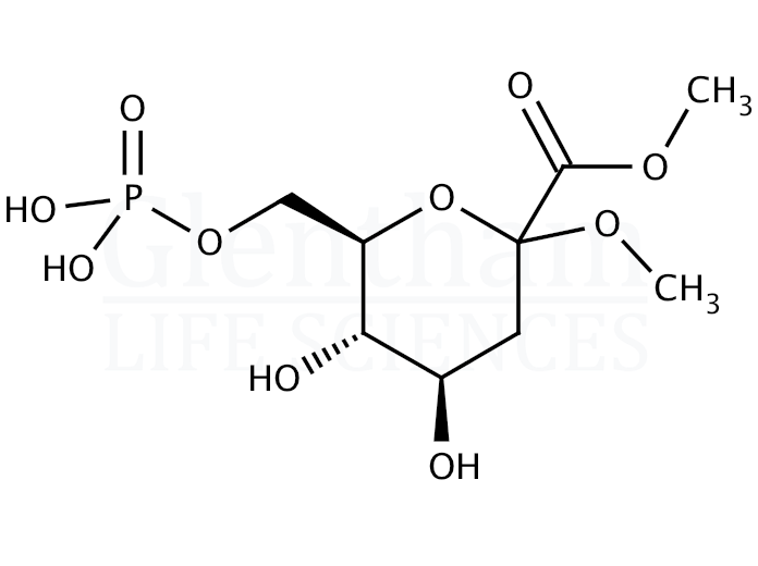 Structure for Methyl (Methyl 3-Deoxy-D-arabino-heptulopyranosid)onate-7-Phosphate