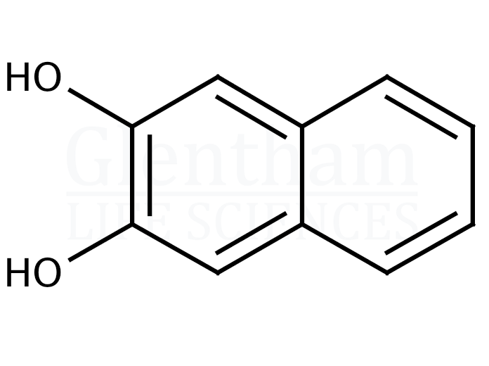 2,3-Dihydroxynaphthalene Structure