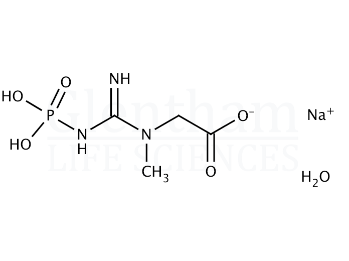 Structure for Creatine phosphate disodium salt hydrate