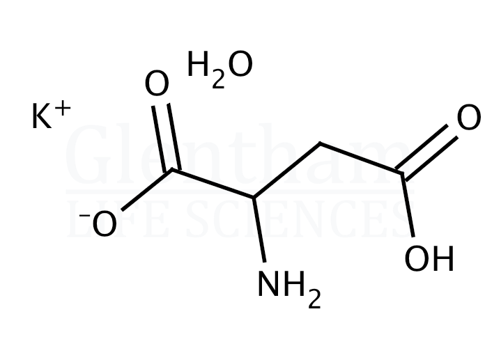 Large structure for  DL-Aspartic acid potassium salt hemihydrate  (923-09-1)