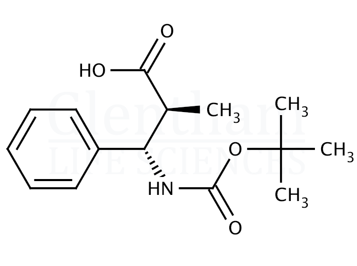 (2S,3S)-3-(Boc-amino)-2-methyl-3-phenylpropionic acid  Structure