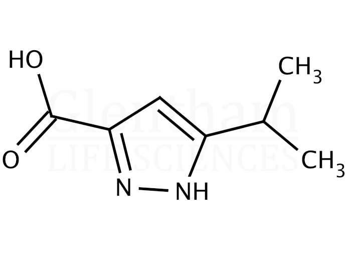 Structure for 3-Isopropylpyrazole-5-carboxylic acid