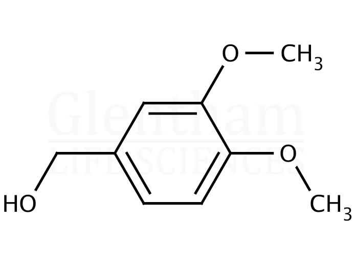 3,4-Dimethoxybenzyl alcohol (Veratryl alcohol) Structure