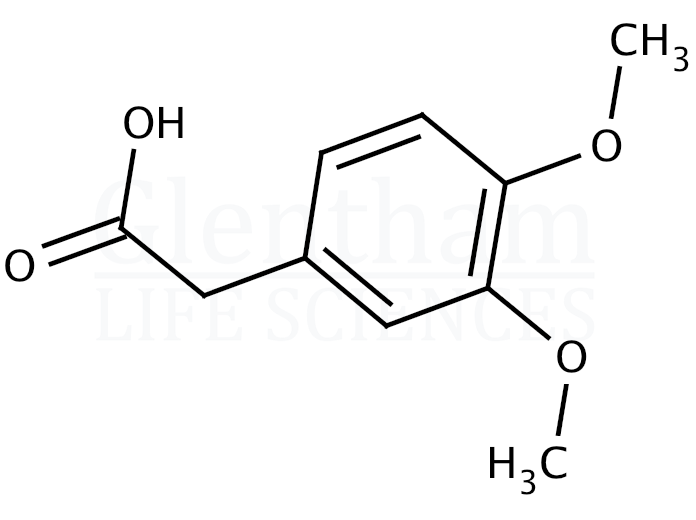 Structure for 3,4-Dimethoxyphenylacetic acid (Homoveratric acid)
