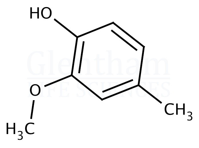 2-Methoxy-4-methylphenol (Methyl guaiacol) Structure