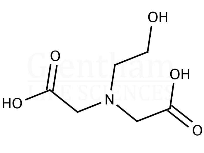N-(2-Hydroxyethyl)iminodiacetic acid   Structure