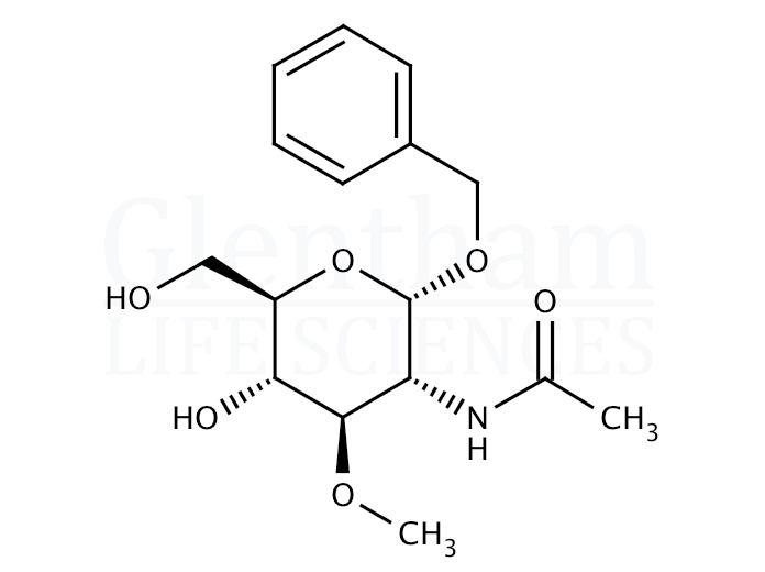 Benzyl 2-acetamido-3-O-methyl-α-D-glucopyranoside Structure