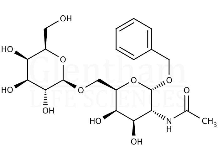Benzyl 2-acetamido-2-deoxy-6-O-(β-D-galactopyranosyl)-α-D-galactopyranoside Structure