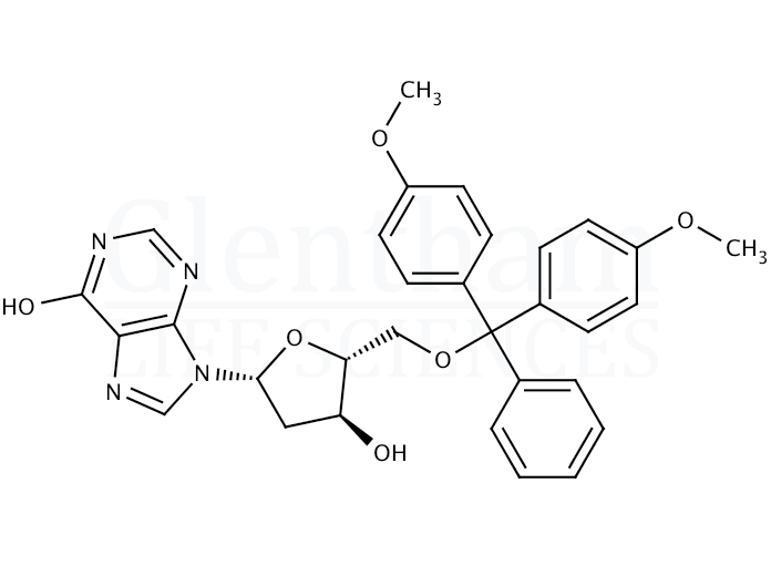 2''-Deoxy-5''-O-DMT-inosine Structure