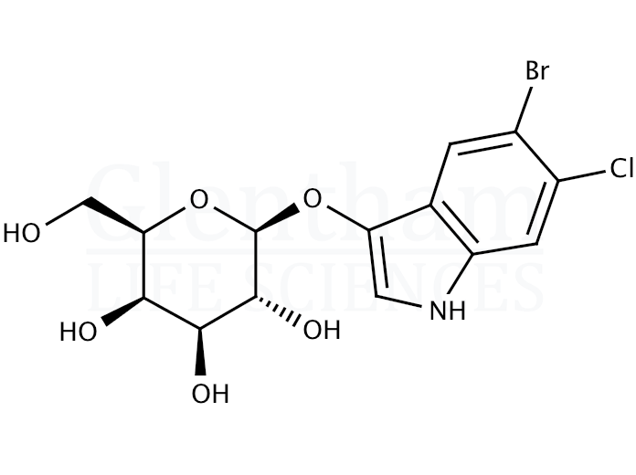 5-Bromo-6-chloro-3-indolyl b-D-galactopyranoside Structure