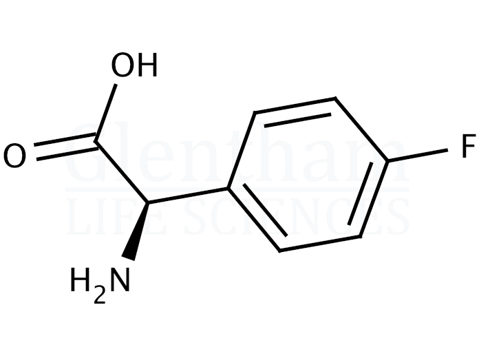 Structure for 4-Fluoro-D-α-phenylglycine   (93939-74-3)