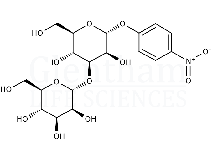 Structure for  4-Nitrophenyl 3-O-(a-D-mannopyranosyl)-a-D-mannopyranoside  (93979-06-7)
