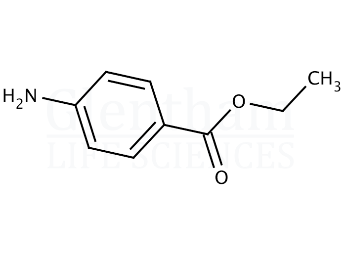 Structure for  Benzocaine, USP grade  (94-09-7)