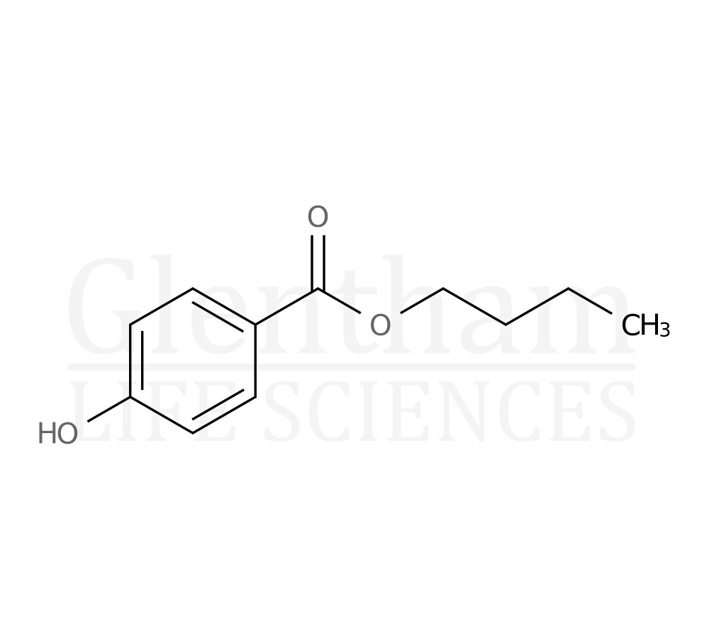 Structure for  Butyl 4-hydroxybenzoate  (94-26-8)