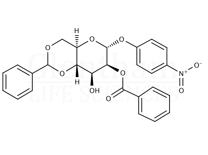 4-Nitrophenyl 2-benzoyl-4,6-O-benzylidene-a-D-mannopyranoside Structure