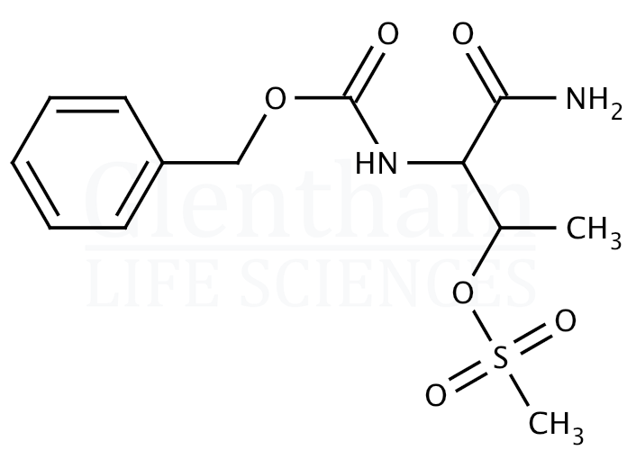 Structure for Benzyloxycarbonyl threonine amide O-mesylate (94199-95-8)