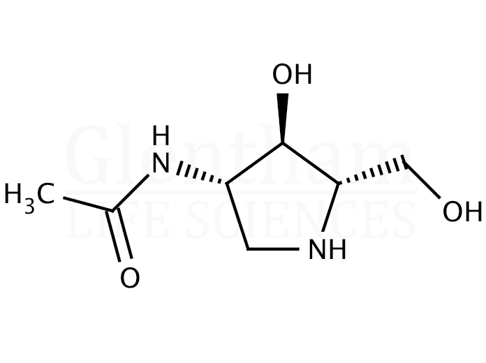 2-Acetamido-1,4-imino-1,2,4-trideoxy-L-arabinitol Structure