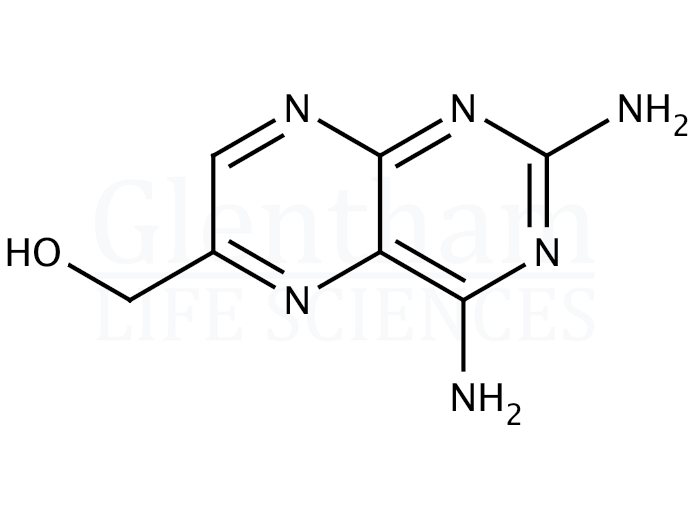 2,4-Diamino-6-(hydroxymethyl)pteridine Structure