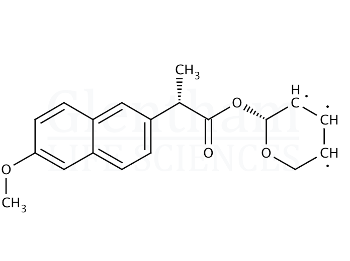 (S)-Naproxen acyl-b-D-glucuronide benzyl ester Structure