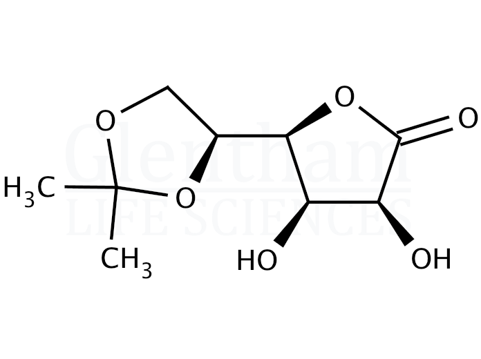 5,6-O-Isopropylidene-L-gulono-1,4-lactone Structure