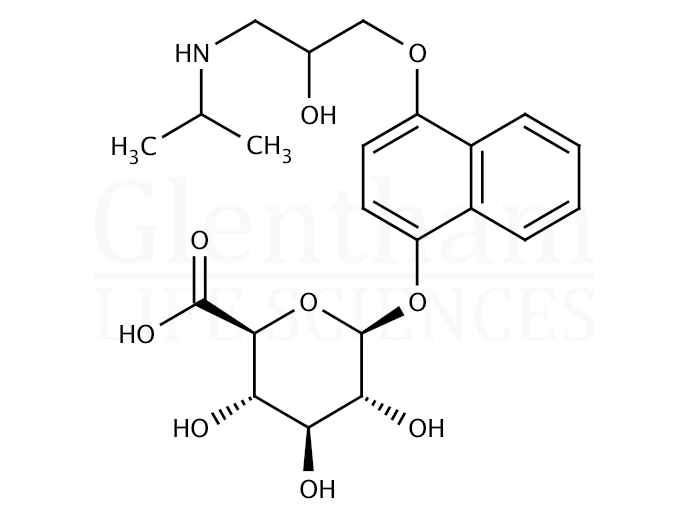 4''-Hydroxypropranolol-4''-O-b-D-glucuronide Structure