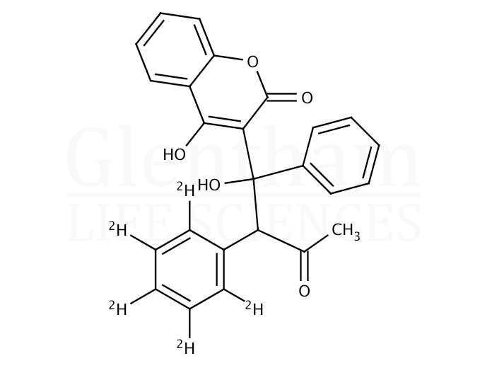 Phenyl-d5-7-hydroxywarfarin Structure