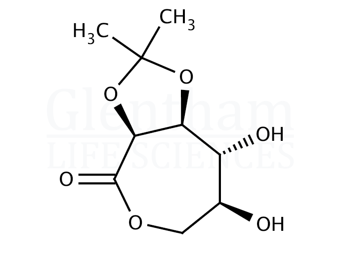 2,3-O-Isopropylidene-L-gulonic acid-1,4-lactone Structure