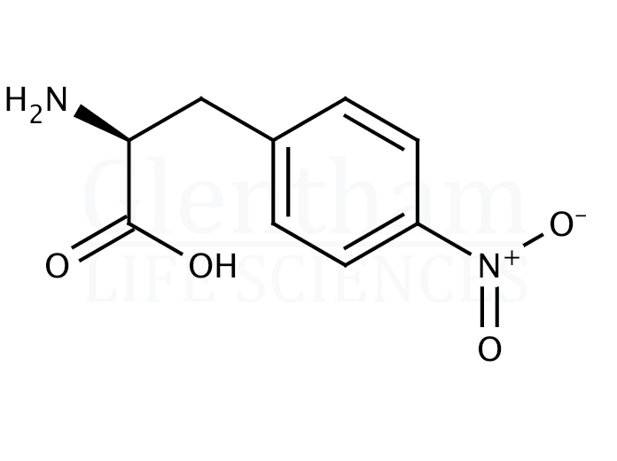 4-Nitro-L-phenylalanine hydrate Structure