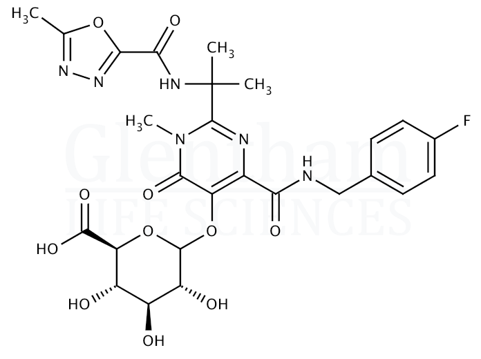 Raltegravir b-D-glucuronide Structure