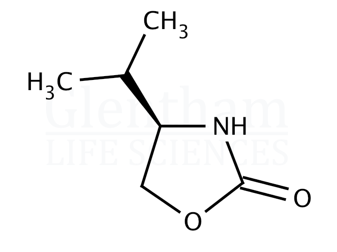 (R)-(+) -4-Isopropyl-2-oxazolidinone Structure