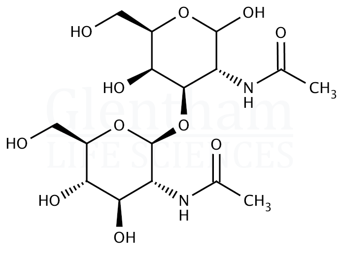 Structure for 2-Acetamido-2-deoxy-3-O-(2-acetamido-2-deoxy-b-D-glucopyranosyl)-D-galactopyranose