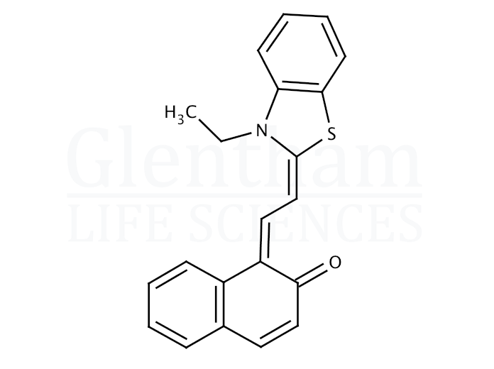 Large structure for  1-[[3-Ethyl-2(3H)-benzothiazolylidene]ethylidene]-2(1H)-naphthalenone  (95697-53-3)