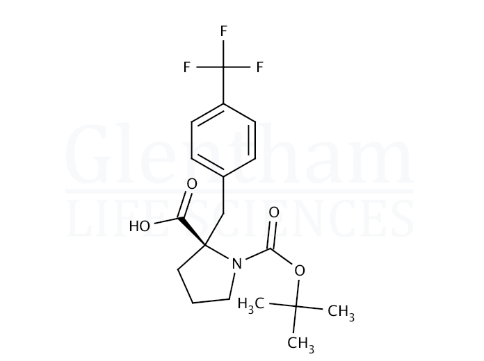 Large structure for Boc-(R)-α-(4-trifluoromethylbenzyl)-Pro-OH (957310-45-1)
