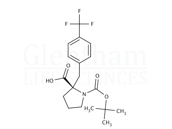 Structure for Boc-(R)-α-(4-trifluoromethylbenzyl)-Pro-OH