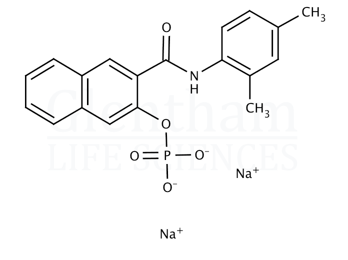 Naphthol AS-MX phosphate disodium salt Structure