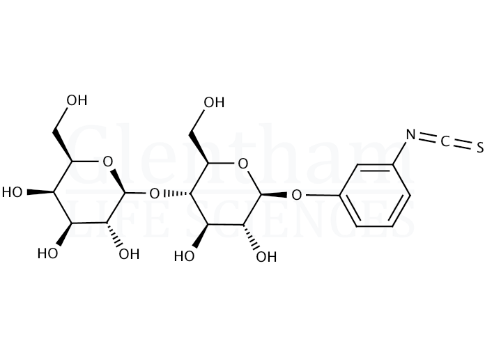 Structure for  β-D-Lactopyranosylphenyl isothiocyanate  (96324-93-5)