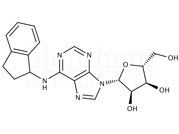 Structure for (R)-N-(2,3-Dihydro-1H-indenyl)adenosine