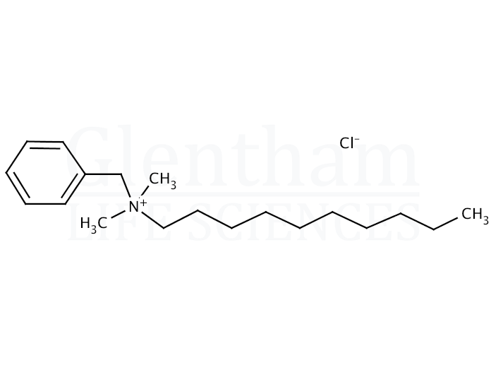Benzyldimethyldecylammonium chloride Structure