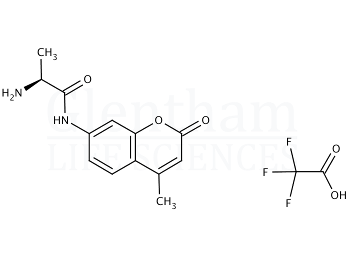 Structure for L-Alanine-7-amido-4-methylcoumarin trifluoroacetic acid salt