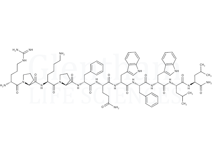 Structure for [D-Arg1, D-Phe5, D-Trp7,9, Leu11]-Substance P