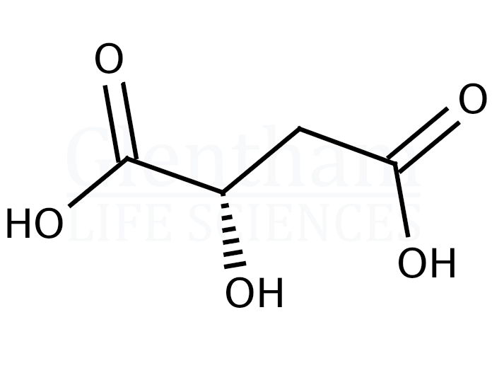 L-(-)-Malic acid Structure